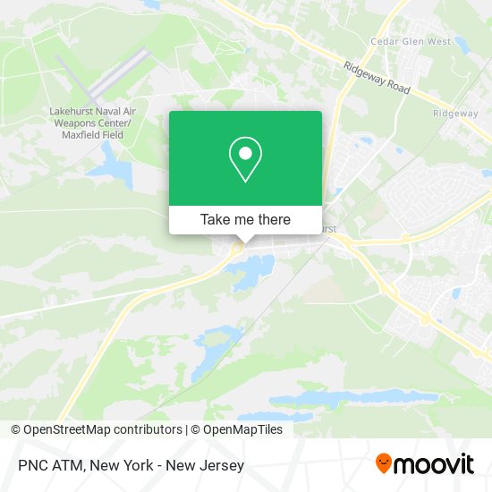 PNC ATM map