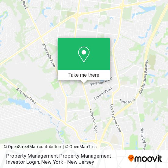 Mapa de Property Management Property Management Investor Login