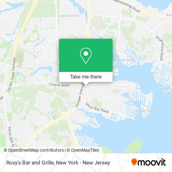 Roxy's Bar and Grille map