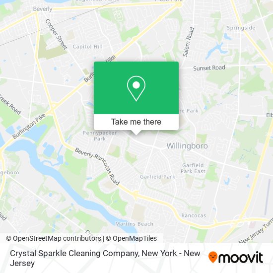 Mapa de Crystal Sparkle Cleaning Company