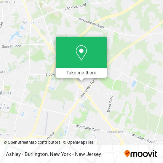 Ashley - Burlington map