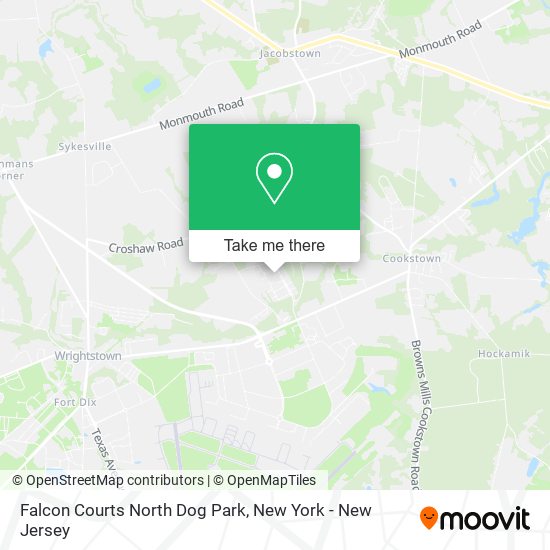 Falcon Courts North Dog Park map