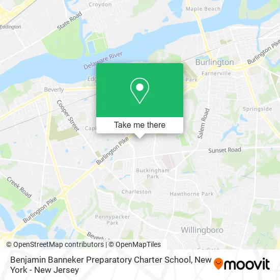 Benjamin Banneker Preparatory Charter School map