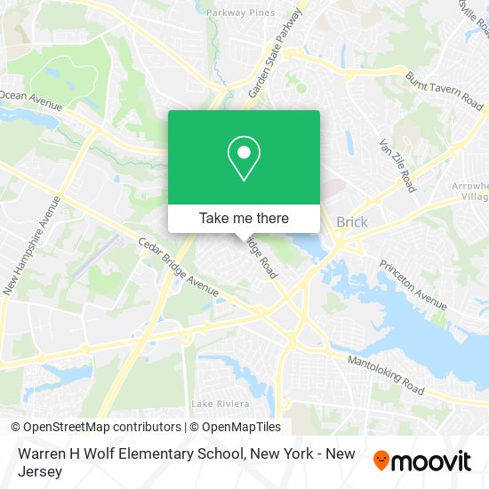 Warren H Wolf Elementary School map