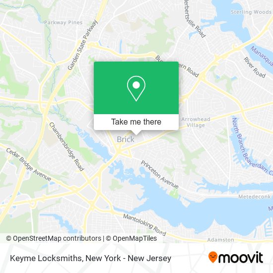 Keyme Locksmiths map