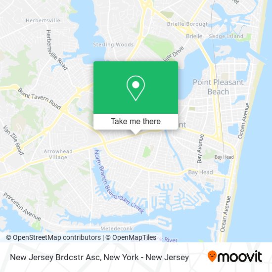 Mapa de New Jersey Brdcstr Asc