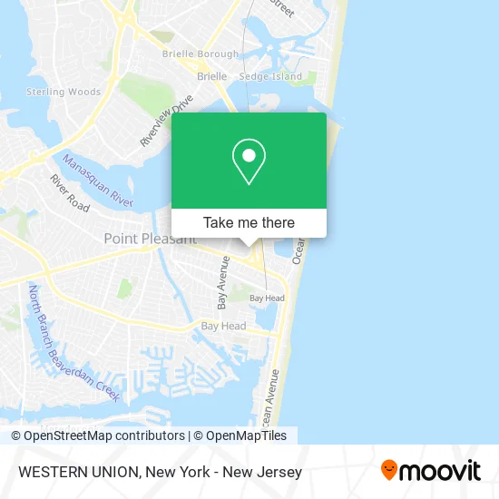 WESTERN UNION map
