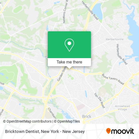 Bricktown Dentist map
