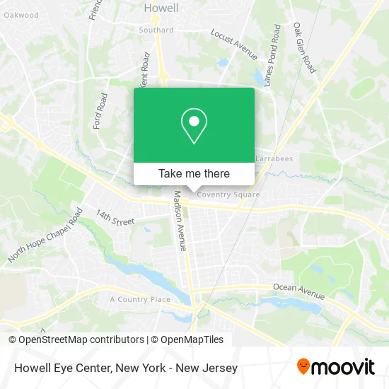 Howell Eye Center map