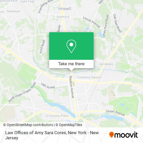 Mapa de Law Offices of Amy Sara Cores