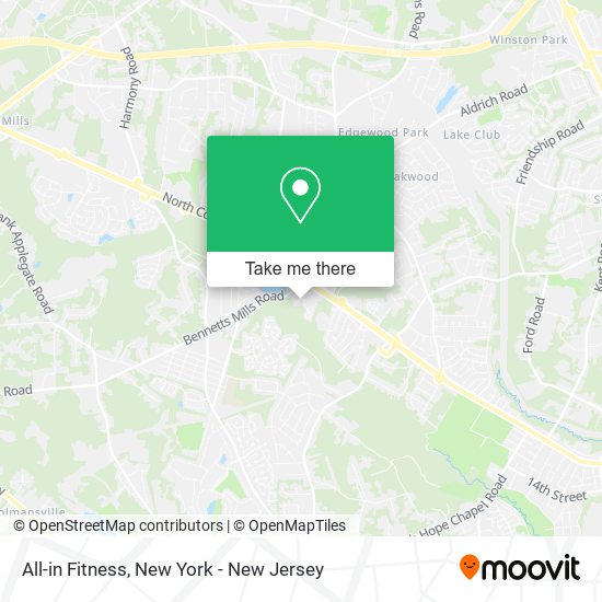 All-in Fitness map