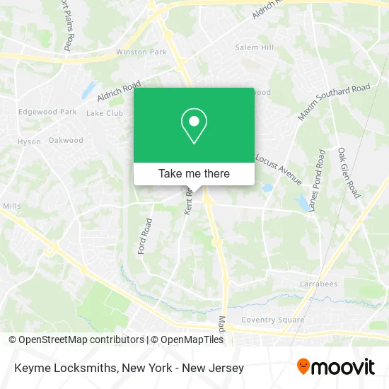 Keyme Locksmiths map