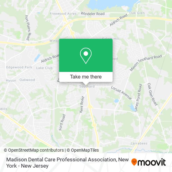 Madison Dental Care Professional Association map