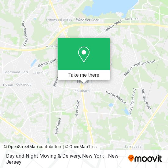 Day and Night Moving & Delivery map