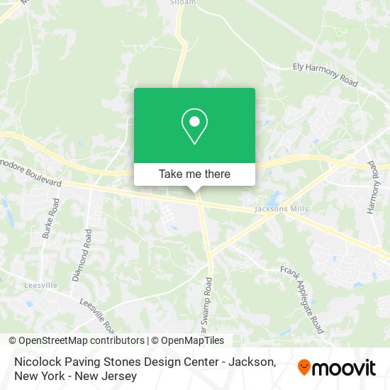 Nicolock Paving Stones Design Center - Jackson map