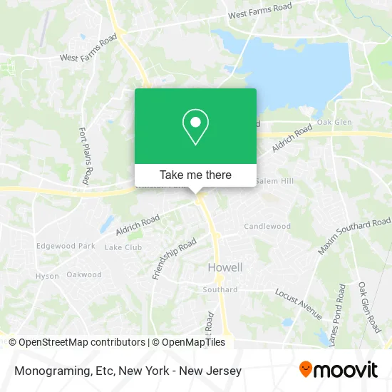Monograming, Etc map