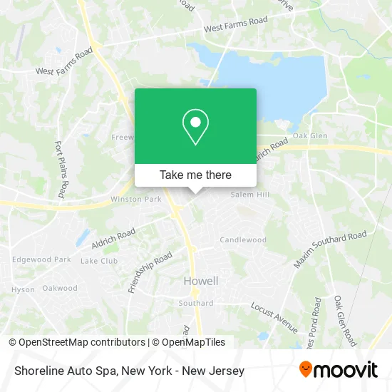 Shoreline Auto Spa map