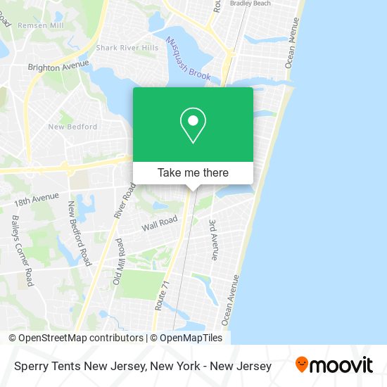 Mapa de Sperry Tents New Jersey