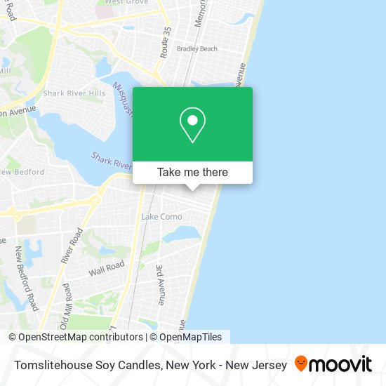 Tomslitehouse Soy Candles map
