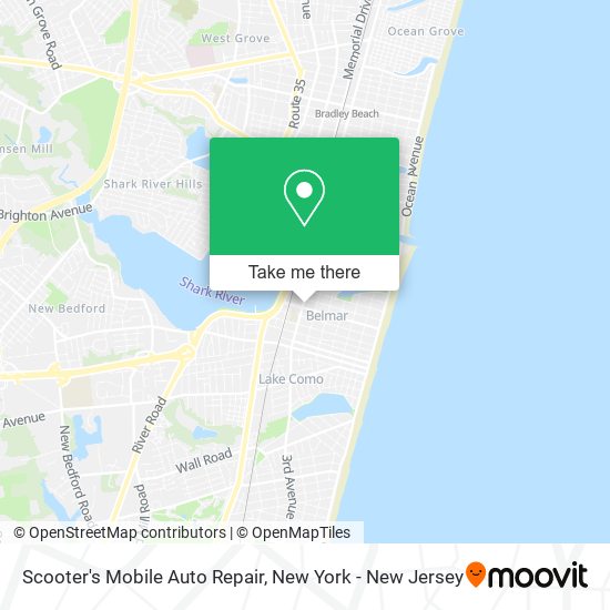 Scooter's Mobile Auto Repair map