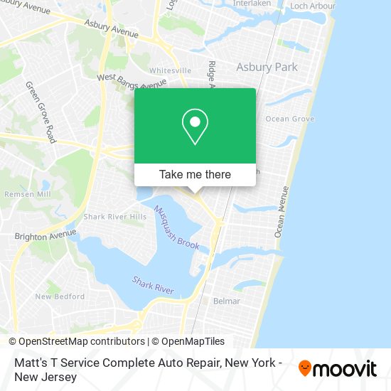Mapa de Matt's T Service Complete Auto Repair