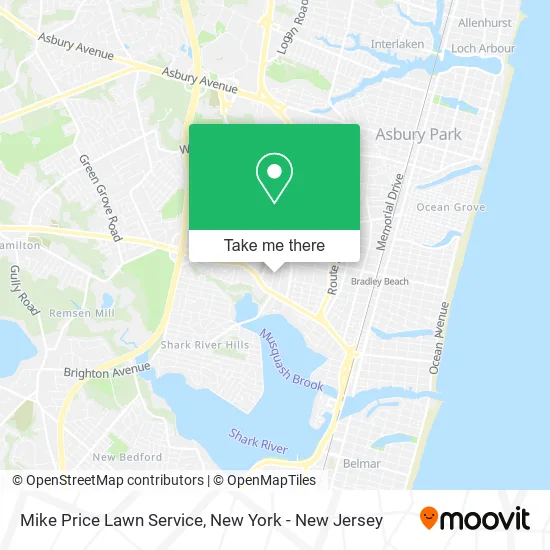 Mike Price Lawn Service map