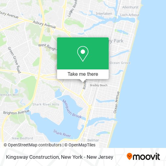 Kingsway Construction map