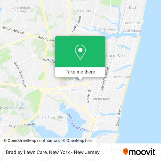 Bradley Lawn Care map