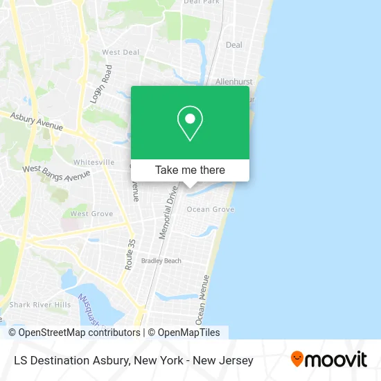 LS Destination Asbury map