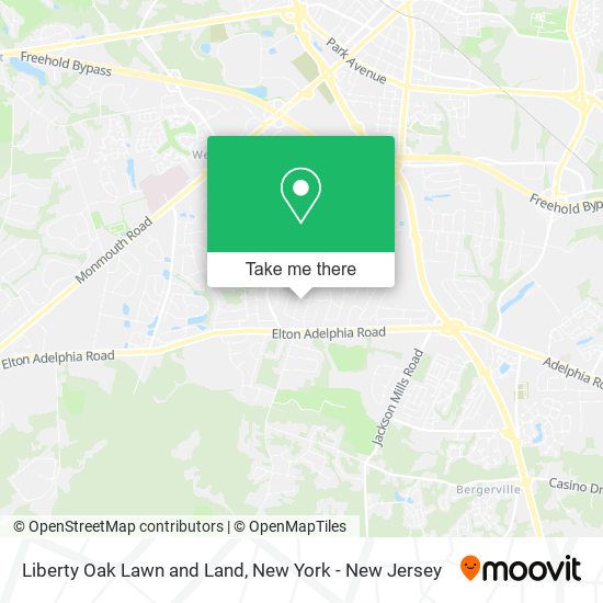 Liberty Oak Lawn and Land map