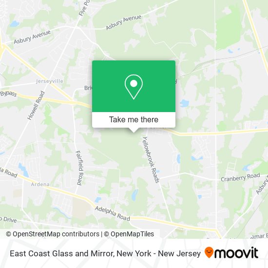 Mapa de East Coast Glass and Mirror