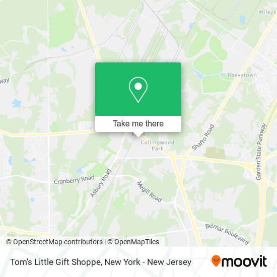 Mapa de Tom's Little Gift Shoppe