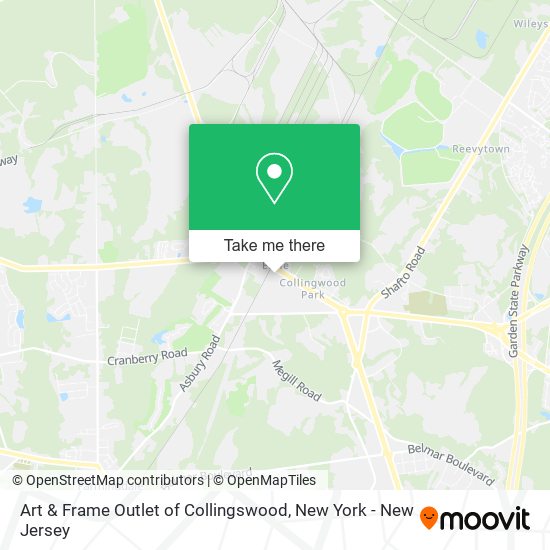 Art & Frame Outlet of Collingswood map