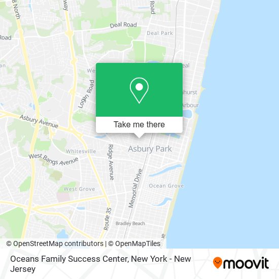 Oceans Family Success Center map