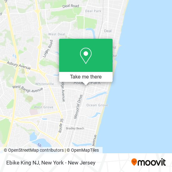 Ebike King NJ map