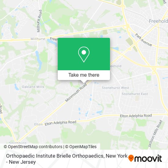 Mapa de Orthopaedic Institute Brielle Orthopaedics