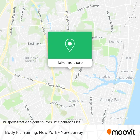 Body Fit Training map