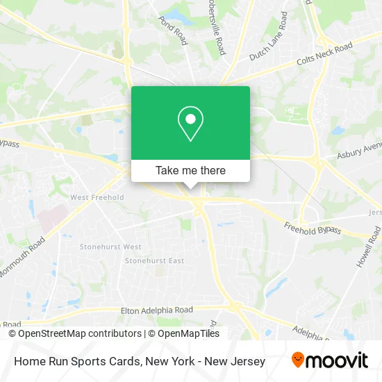 Mapa de Home Run Sports Cards