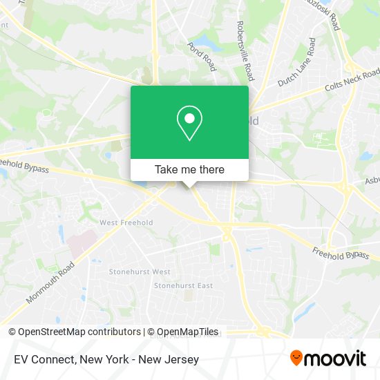 EV Connect map