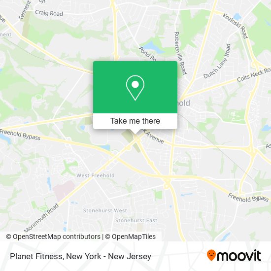 Mapa de Planet Fitness