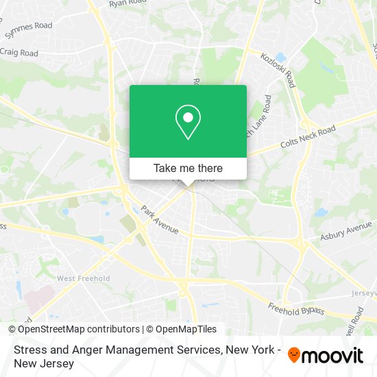 Stress and Anger Management Services map