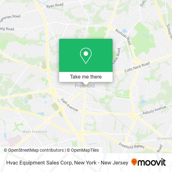 Mapa de Hvac Equipment Sales Corp