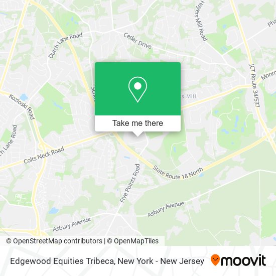 Mapa de Edgewood Equities Tribeca