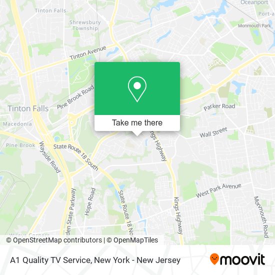 A1 Quality TV Service map