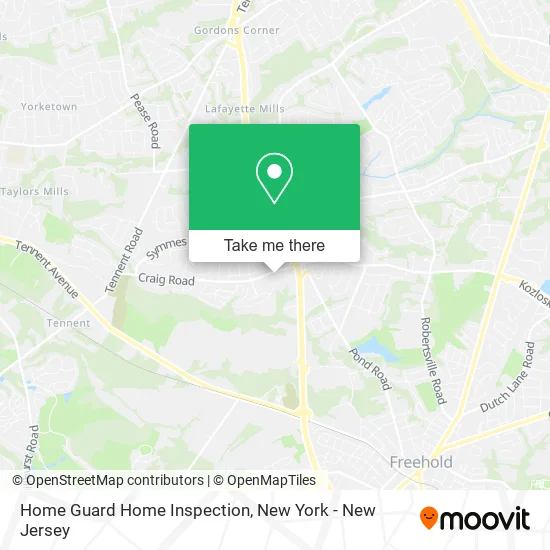 Home Guard Home Inspection map