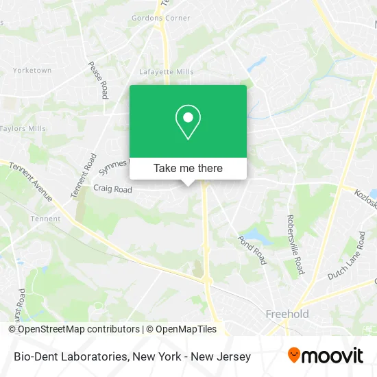 Bio-Dent Laboratories map