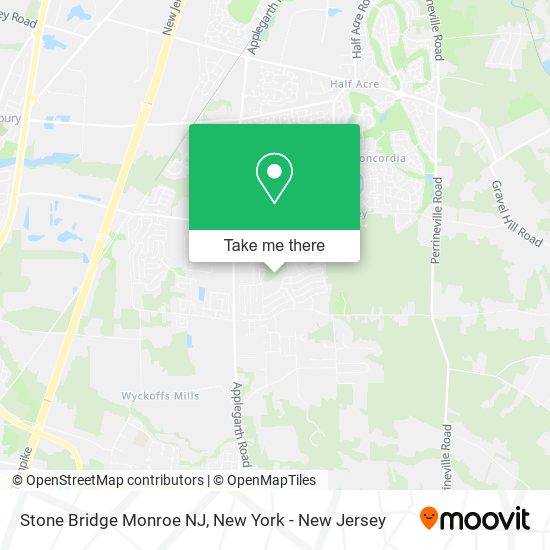Mapa de Stone Bridge Monroe NJ