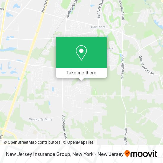 New Jersey Insurance Group map