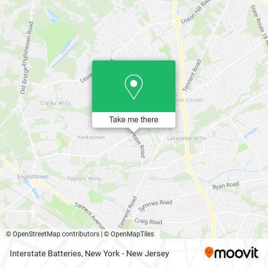 Mapa de Interstate Batteries