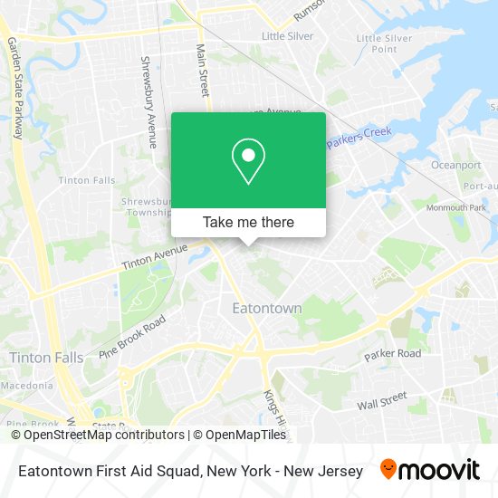 Eatontown First Aid Squad map